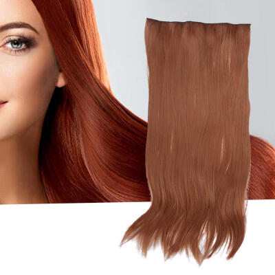 

Greensen 5 Clips One-piece Long Straight Hair Extension Wig Piece Clip In Synthetic Hair Piece