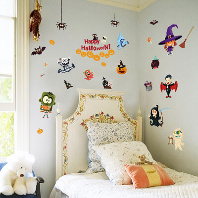 

〖Follure〗Halloween Wall Stickers Horror Door Stickers Window Horror Stickers