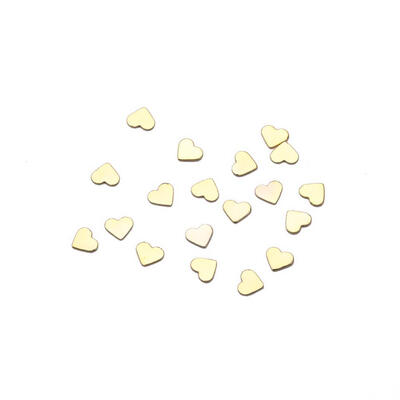 

20pcs 3D Love Heart Copper Nail Art Charm for DIY Manicure Metal Stud Decor