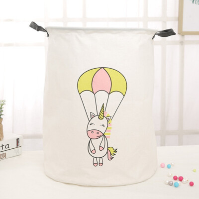 

Cute Cartoon Unicorn Toy & Laundry Storage Basket Collapsible Storage Bag Waterproof Large Clothes Bag Organizer