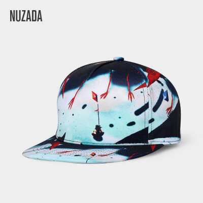 

NUZADA 3D Printing Caps Men Women Couple Hip Hop Cap Spring Summer Autumn High Quality Cotton Material Punk