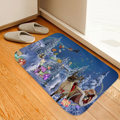 

Tailored Christmas Carpet Kitchen Doorway Bathroom Floor Carpet Floor Mat Print 40x60cm