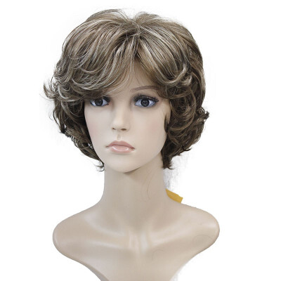 

Strong Beauty Ladies Wigs Short Wavy Brown Hair For Women Synthetic Capless Full Wig 9 Colors