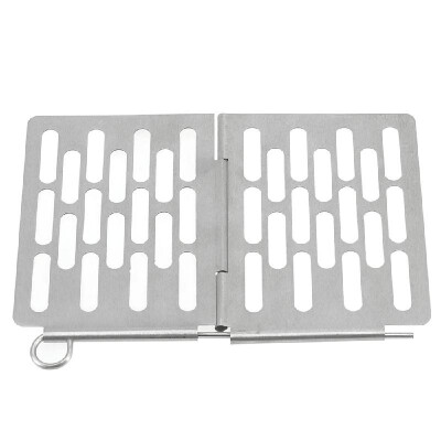 

Mini Stainless Steel Folding Barbecue Basket Portable BBQ Grill Basket Grate