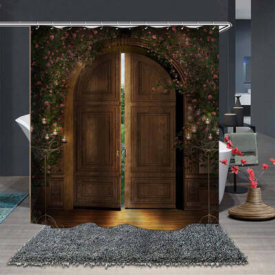 

Waterproof Polyester Fabric Bathroom Shower Curtain 3D Digital Printing Shower Mildew Resistant Shower Curtain
