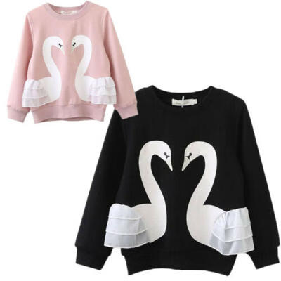 

US Stock Baby Kids Girls Long Sleeve Pullover Blouse Cotton Warm T-Shirt Top