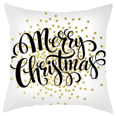 

Siaonvr Merry Christmas Short Plush Pillowcase Sofa Pad Set Home Decoration 18x18 Inch