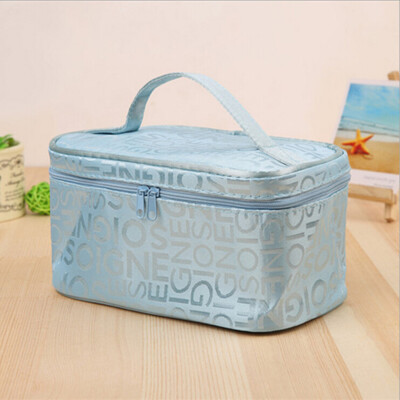 

Gobestart Letter Cosmetic Bag Fashion Square Travel Portable Storage Wash Bag