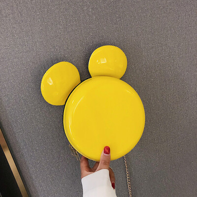 

2019 new cartoon casual personality wild chain Messenger bag fashion temperament cute Mickey girl shoulder bag