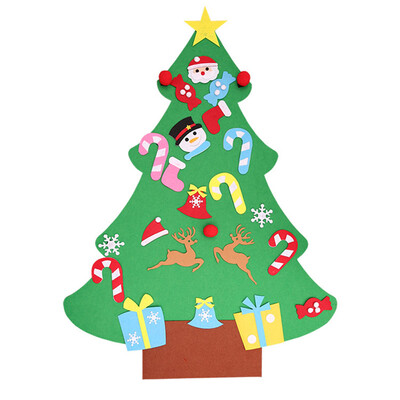 

Kids Children DIY Felt Christmas Tree Xmas Gifts Funny For New Year Xmas Decor