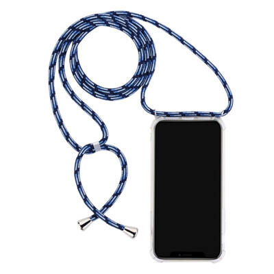 

Mobile Phone Case For SamSung Galaxy S10 Plus With Rope Tpu Transparent Four Corners Shatter-resistant Anti-Drop