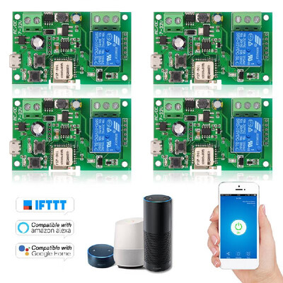 

5PCS eWeLink DC5V 12V 24V 32V Wifi Switch Wireless Relay Module Smart Home Automation Modules Phone APP Remote Control Timer Switc