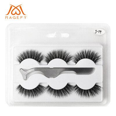 

〖Follure〗Natural Party Luxury Makeup 3Pair 3D False Lashes Fluffy Strip Eye lashes Clip