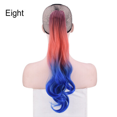 

Gobestart Woman Seven Tone Synthetic Long Wavy hair Ponytail Hair Extensions Wig