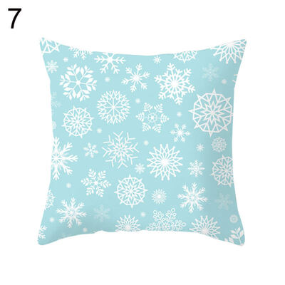 

Cartoon Christmas Tree Santa Claus Pillow Case Cushion Cover Chair Sofa Decor