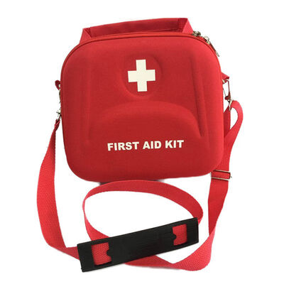 

First Aid Bag with Shoulder Strap Zipper EVA Handheld Storage Box Home Car Emergency Survival Accessories