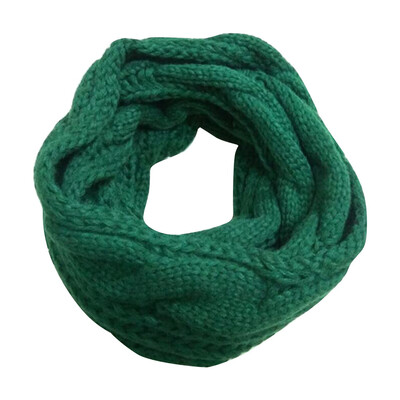 

Tailored Fashion Winter Keep Warm Scarves Womens Solid Braid knitting Wool Ring Scarfs