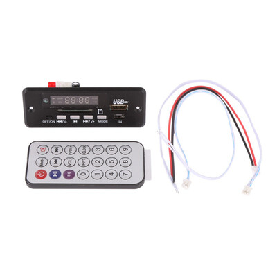 

LED Display DC 5v USB TF Radio MP3 Decoder Board Wireless Audio Module For Car With Remote controller DIY Modules