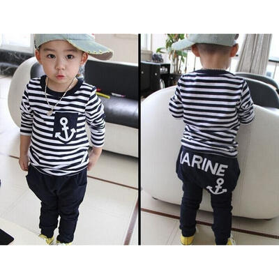 

2pcs Toddler Kids Baby Boy T-shirt TopsLong Pants Trousers Outfits Clothing Set