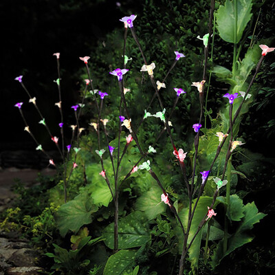 

〖Follure〗Stylish Branch Tree Twig Leaf Solar Outdoor Garden 60 Warm White LED Lights 3Pcs