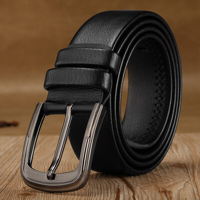 

Hot selling Men Alloy pin buckle belt high qualtiy Imitation leather belt casual solid color business affairs Men belt
