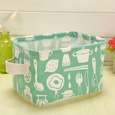 

Fashion Storage Baskets Bins Small Cute Cotton Linen Container Basket Well