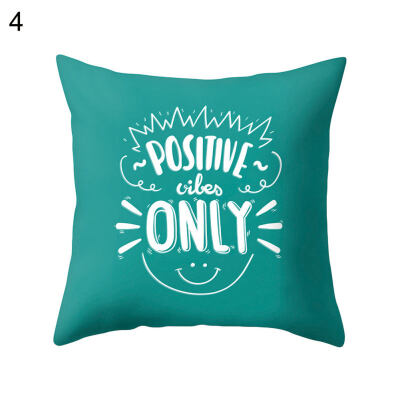 

Letter Dream Big Heart Pillow Case Cushion Cover Sofa Bed Car Cafe Office Decor