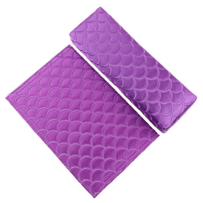 

Nail Art Pillow Fish Pattern Satin Foldable Hand Cushion Soft Arm Rests