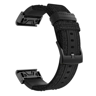 

〖Follure〗Woven Nylon Sweatproof Watch Band Strap for Garmin Fenix 5X5X PlusFenix 33HR