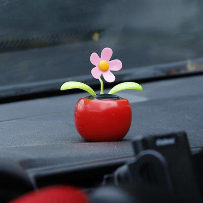 

Solar Apple Sunflower Solar Power Flip Flop Leaves Dancing Flower Car Display