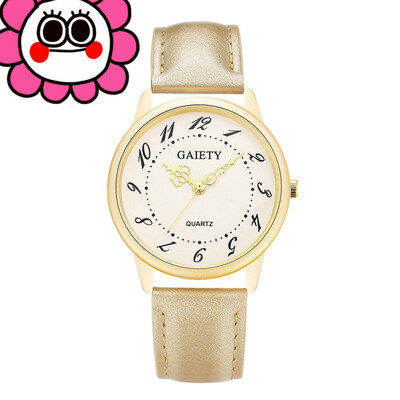 

Famous Brand Women Leather Band Analog Quartz Round Wrist Watch Minimalist 2018 New Fashion Watches relogio feminino clock &Ff
