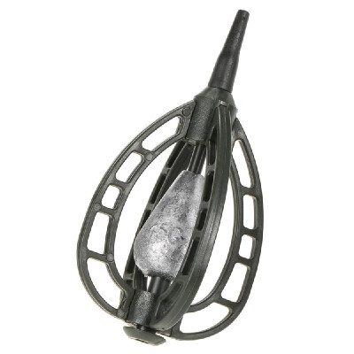 

Fishing Bait Cage Inline Method Feeder Basket Fishing Lure Cage Fish Bait Basket Holder Fishing Accessory with Lead Sinker 30g40g