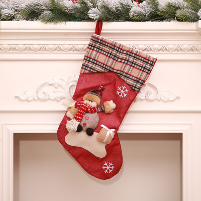 

Toponeto Christmas Tree Hanging Socks Stocking Candy Bag Xmas Decor Gift Solid Decor