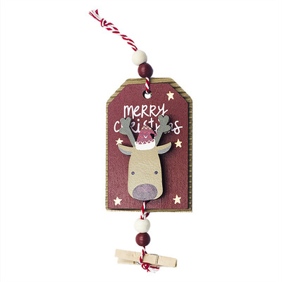 

Siaonvr Christmas Wooden Painted Santa Claus Pendant Christmas Tree Hanging Ornamen