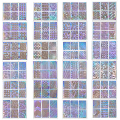 

18pcsset Nail Art Hollow Printed Stickers DIY Nail Decals Manicure Decor