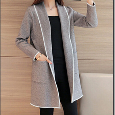 

Starmoon Womens Winter Loose Wild Elegant Windbreaker Sweater Coat Cardigan