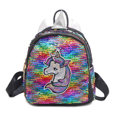 

Cute Sequins Horse Print Travel Backpacks Preppy Women Small School Bags