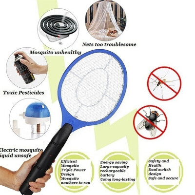 

New Home Electric Practical Insect Pest Bug Fly Mosquito Zapper Swatter Killer Racket Color