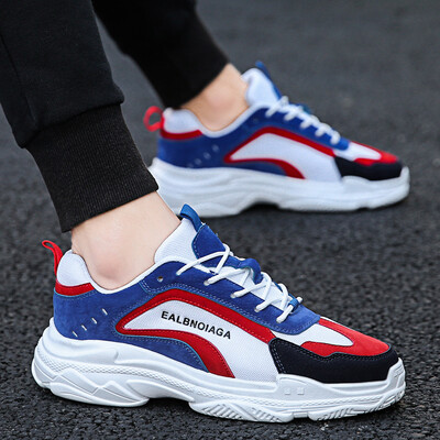 

Wear-resistant ins sports shoes mens Harajuku wild thick bottom shoes