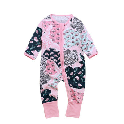 

Baby Clothes Newborn for babies Toddlers Long Sleeve Lotus print Baby boy Girl Childrens Pyjamas Kids Clothing