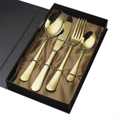 

Colorful Tableware Set Stainless Steel Western-style Food Flatware Set-Fork Table-Knife&Spoon Steak Eating Set Gift