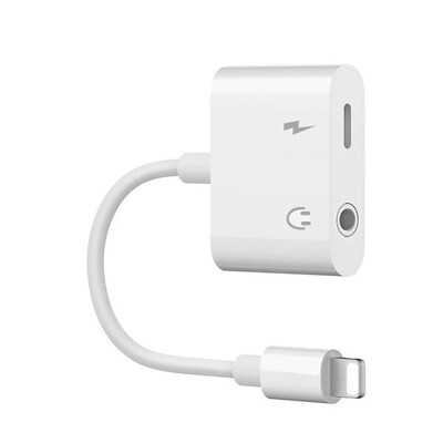 

2 in1 35mm Audio Headphone Jack Adapter for iPhone iPhone X 8 8 Plus 7