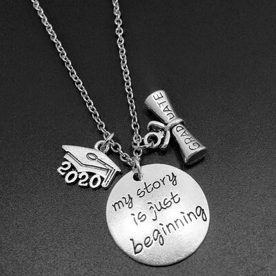 

Graduation Pendants Necklaces Cap Charm Women Men Girl Boy Unisex Fashion Jewelry Gifts