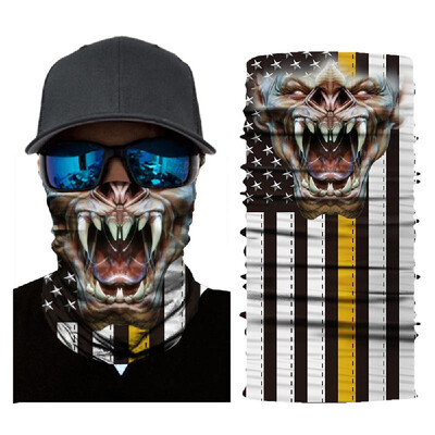 

New Cool Robot Skeleton Halloween Mask Scarf Joker Headband Balaclavas for Cycling Fishing Ski Motorcycle