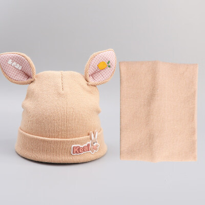 

Autumn&Winter 2019 New Kind of Boys Babies Babies Babies Infants Neckwear Hats Cartoon Warm Two-piece Set