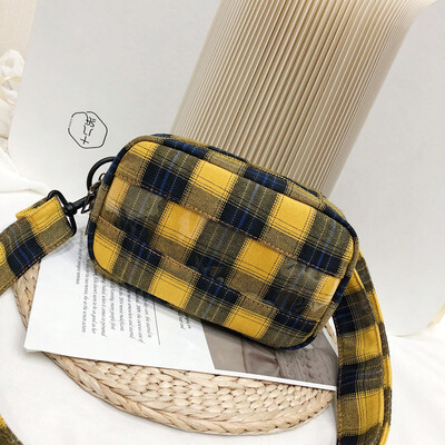 

Tailored Fashion Women Bag Cute Plaid Shoulder Bag Colorful Crossbody Bag Chest Bag