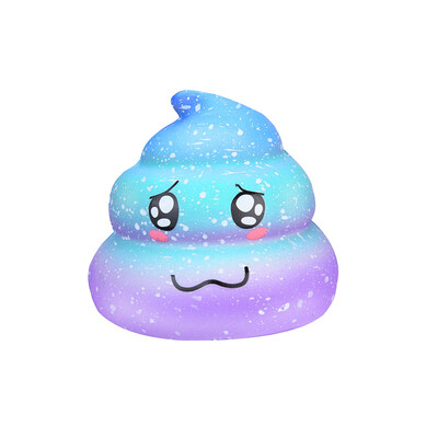 

Gotoamei Galaxy Poo Scented Squishies Slow Rising Squeeze Toys Stress Reliever Toys