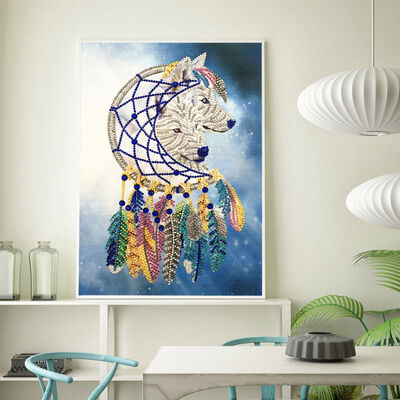 

DIY 5D Special Shape Diamond Painting By Number Kit Crystal Rhinestone Pasting Picture Art Craft Home Wall Decor