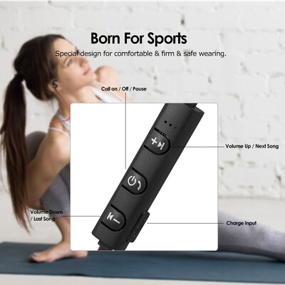 

Wireless Bluetooth 42 EDR Headphones Outdoor Sport Headsets In-ear Music Earphone Built-in Microphone Line Control Rechargeable