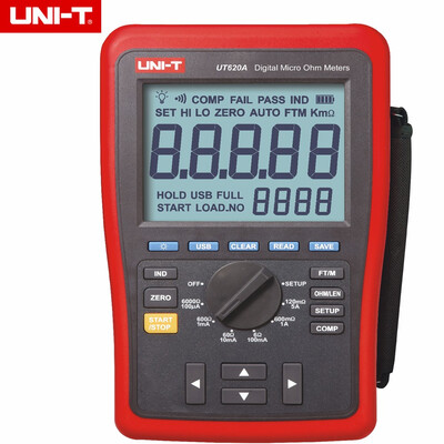 

UNI-T UT620A 60000 Counts Digital Micro Ohm Meter Resistance Meter 60000K ohm with HighLow limit Alarm&Back Light